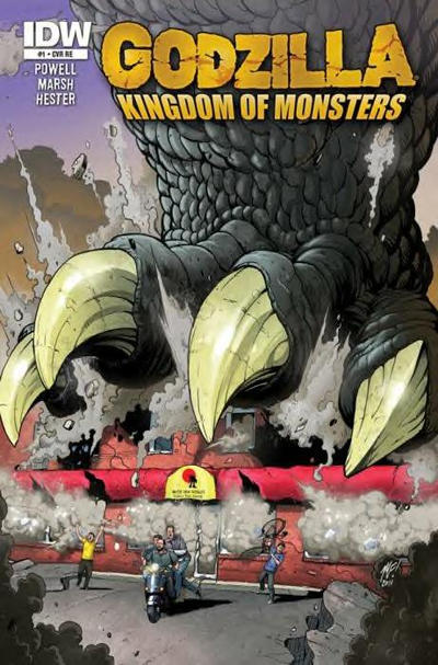 Cover for Godzilla: Kingdom of Monsters (IDW, 2011 series) #1 [Second Printing: Brave New Worlds Cover]