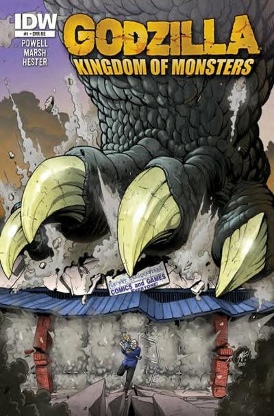 Cover for Godzilla: Kingdom of Monsters (IDW, 2011 series) #1 [Second Printing: Secret Headquarters Cover]