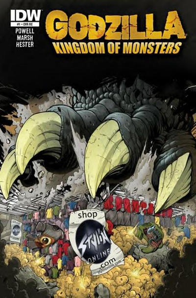 Cover for Godzilla: Kingdom of Monsters (IDW, 2011 series) #1 [Second Printing: Stylin' Online Cover]