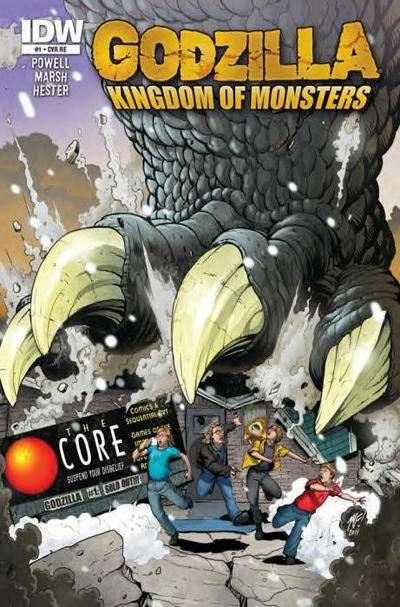 Cover for Godzilla: Kingdom of Monsters (IDW, 2011 series) #1 [Second Printing: The Core Cover]