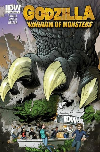 Cover for Godzilla: Kingdom of Monsters (IDW, 2011 series) #1 [Second Printing: IDW II Cover]