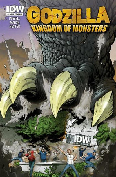 Cover for Godzilla: Kingdom of Monsters (IDW, 2011 series) #1 [Second Printing: IDW IV Cover]