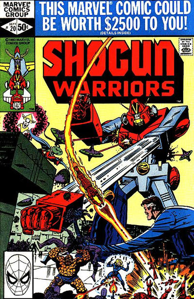 Cover for Shogun Warriors (Marvel, 1979 series) #20 [Direct]