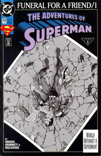 Cover for Adventures of Superman (DC, 1987 series) #498 [Third Printing]