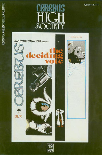 Cover for Cerebus: High Society (Aardvark-Vanaheim, 1990 series) #19