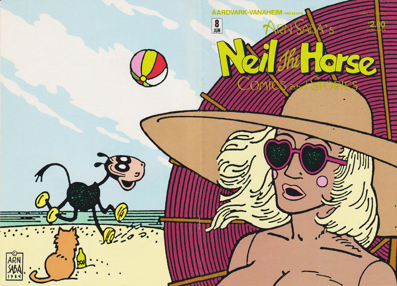 Cover for Neil the Horse Comics and Stories (Aardvark-Vanaheim, 1983 series) #8