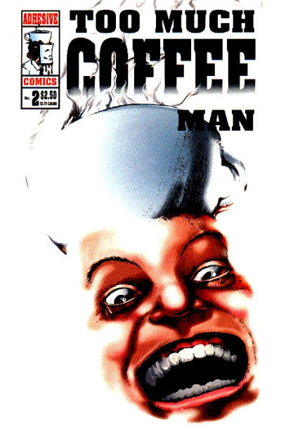 Cover for Too Much Coffee Man (Adhesive Comics, 1993 series) #2