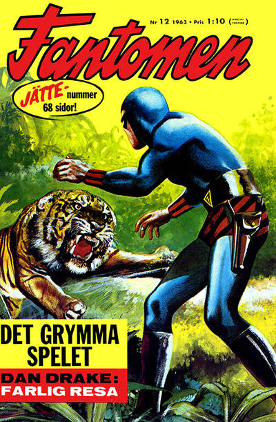 Cover for Fantomen (Semic, 1958 series) #12/1963
