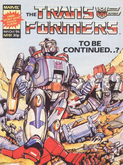 Cover for The Transformers (Marvel UK, 1984 series) #81