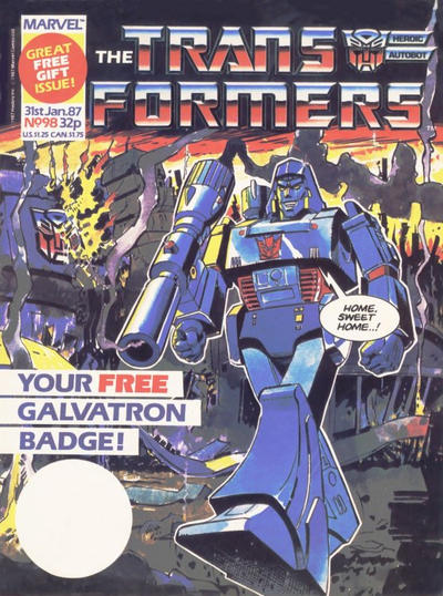 Cover for The Transformers (Marvel UK, 1984 series) #98