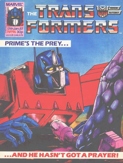 Cover for The Transformers (Marvel UK, 1984 series) #96