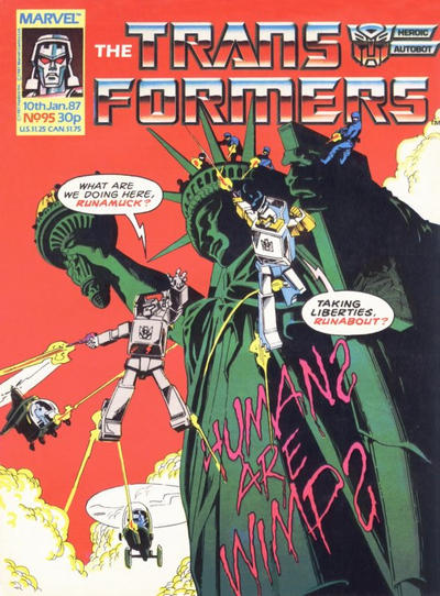 Cover for The Transformers (Marvel UK, 1984 series) #95