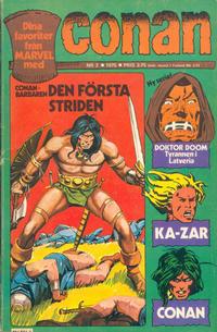Cover for Conan (Semic, 1973 series) #2/1975