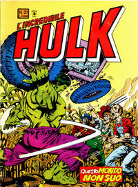 Cover Thumbnail for L'Incredibile Hulk (Editoriale Corno, 1980 series) #21