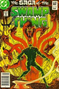 Cover Thumbnail for The Saga of Swamp Thing (DC, 1982 series) #13 [Newsstand]