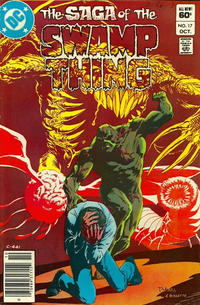 Cover Thumbnail for The Saga of Swamp Thing (DC, 1982 series) #17 [Newsstand]