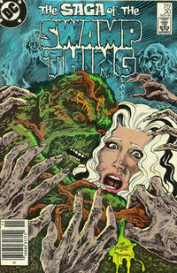 Cover for The Saga of Swamp Thing (DC, 1982 series) #30 [Newsstand]