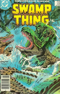 Cover for The Saga of Swamp Thing (DC, 1982 series) #32 [Newsstand]