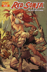 Cover Thumbnail for Red Sonja (Dynamite Entertainment, 2005 series) #31 [Pablo Marcos Cover]