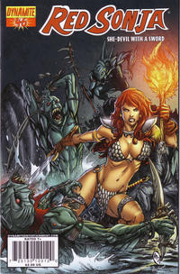 Cover for Red Sonja (Dynamite Entertainment, 2005 series) #46 [Cover C by Adriano Batista]