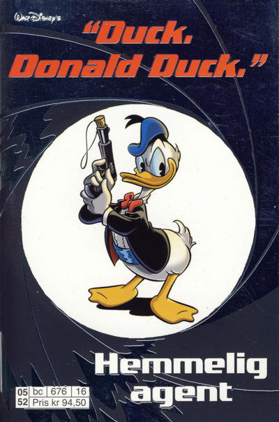 Cover for Donald Duck Tema pocket; Walt Disney's Tema pocket (Hjemmet / Egmont, 1997 series) #[17] - "Duck. Donald Duck." Hemmelig agent