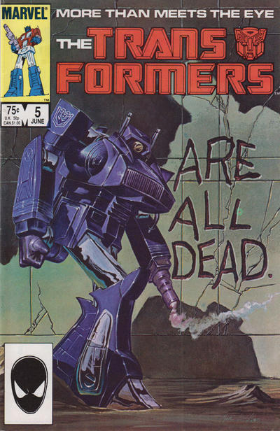 Cover for The Transformers (Marvel, 1984 series) #5 [Direct]