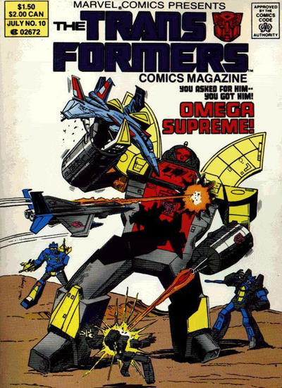 Cover for The Transformers Comics Magazine (Marvel, 1987 series) #10