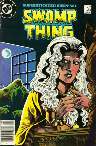 Cover for The Saga of Swamp Thing (DC, 1982 series) #33 [Newsstand]