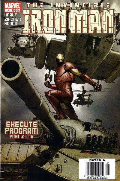 Cover for Iron Man (Marvel, 2005 series) #9 [Newsstand]