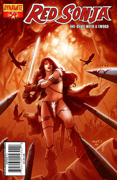 Cover for Red Sonja (Dynamite Entertainment, 2005 series) #54 [Cover A]