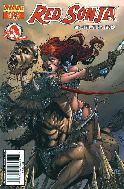 Cover for Red Sonja (Dynamite Entertainment, 2005 series) #19 [Adriano Batista Cover]
