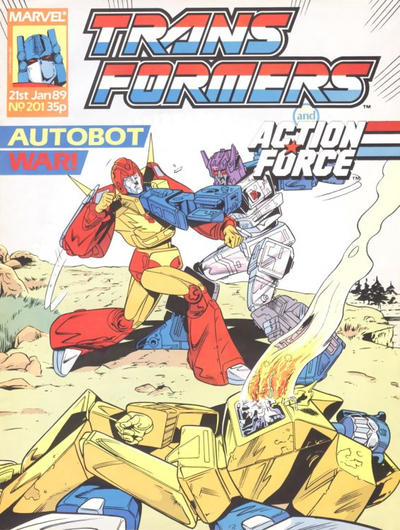 Cover for The Transformers (Marvel UK, 1984 series) #201