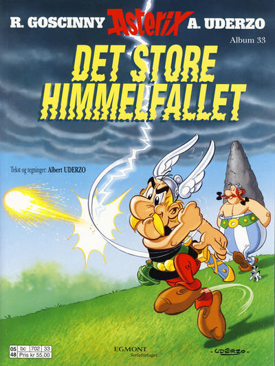 Cover for Asterix (Hjemmet / Egmont, 1969 series) #33 - Det store himmelfallet [1. opplag]