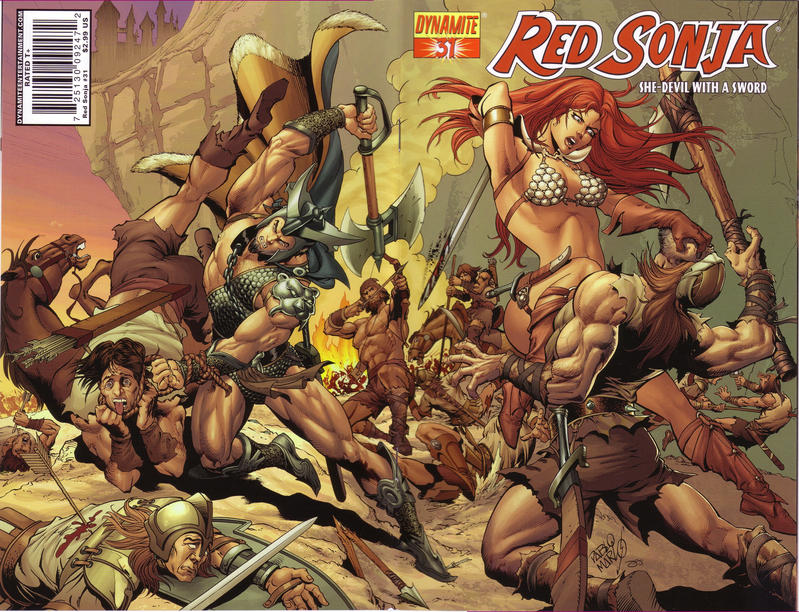 Cover for Red Sonja (Dynamite Entertainment, 2005 series) #31 [Pablo Marcos Cover]