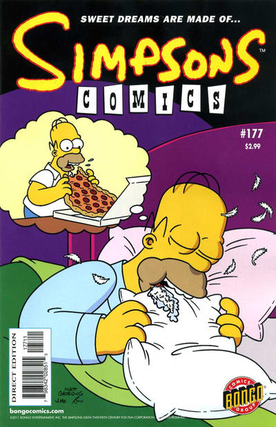 Cover for Simpsons Comics (Bongo, 1993 series) #177