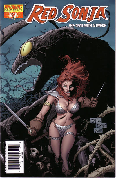 Cover for Red Sonja (Dynamite Entertainment, 2005 series) #9 [Billy Tan Cover]