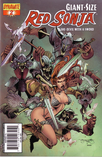 Cover for Giant-Size Red Sonja (Dynamite Entertainment, 2007 series) #2 [Stephen Segovia Cover]