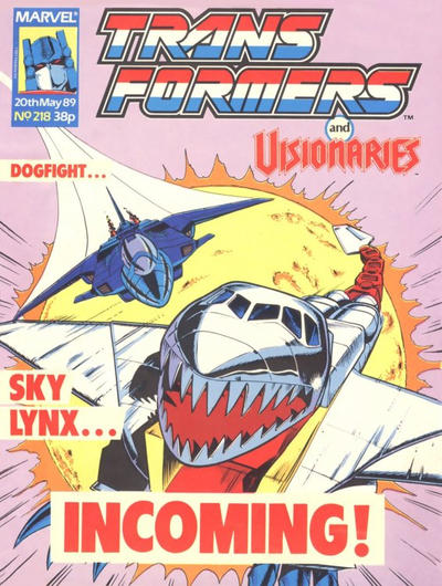 Cover for The Transformers (Marvel UK, 1984 series) #218