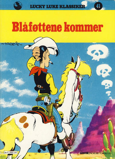Cover for Lucky Luke (Semic, 1977 series) #41 - Blåføttene kommer [1. opplag]