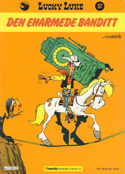 Cover for Lucky Luke (Semic, 1977 series) #37 - Den enarmede banditt [1. opplag]