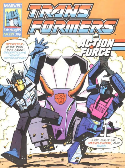 Cover for The Transformers (Marvel UK, 1984 series) #229