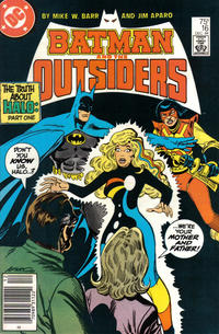 Cover Thumbnail for Batman and the Outsiders (DC, 1983 series) #16 [Newsstand]