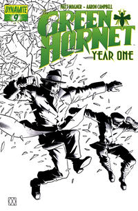 Cover for Green Hornet: Year One (Dynamite Entertainment, 2010 series) #9 [Black, White and Green Retailer Incentive]