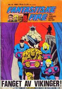 Cover Thumbnail for Fantastiske Fire (Atlantic Forlag, 1980 series) #8/1981