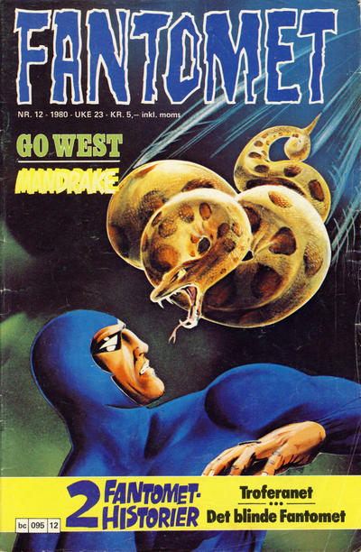 Cover for Fantomet (Semic, 1976 series) #12/1980