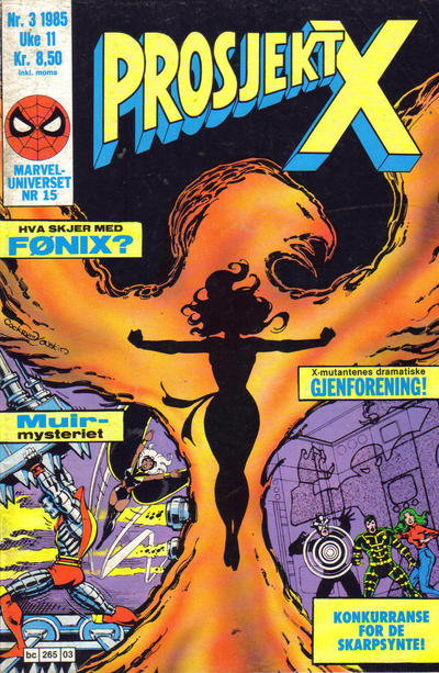 Cover for Prosjekt X (Semic, 1984 series) #3/1985