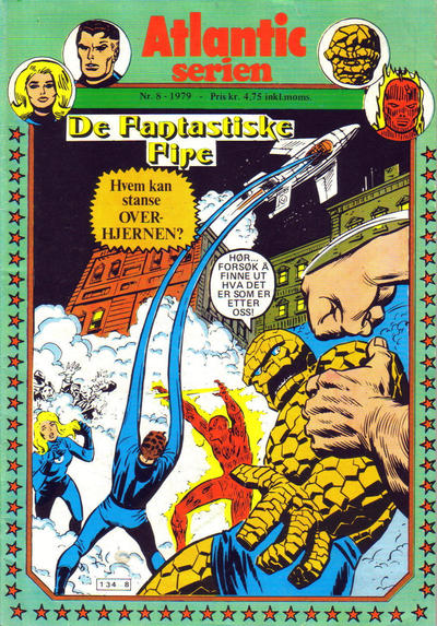 Cover for Atlantic-serien [Fantastiske Fire] (Atlantic Forlag, 1978 series) #8/1979