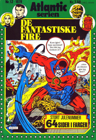 Cover for Atlantic-serien [Fantastiske Fire] (Atlantic Forlag, 1978 series) #12/1979