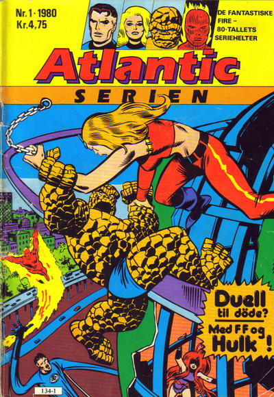 Cover for Atlantic-serien [Fantastiske Fire] (Atlantic Forlag, 1978 series) #1/1980