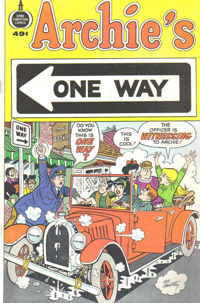 Cover for Archie's One Way (Fleming H. Revell Company, 1973 series) [49¢]